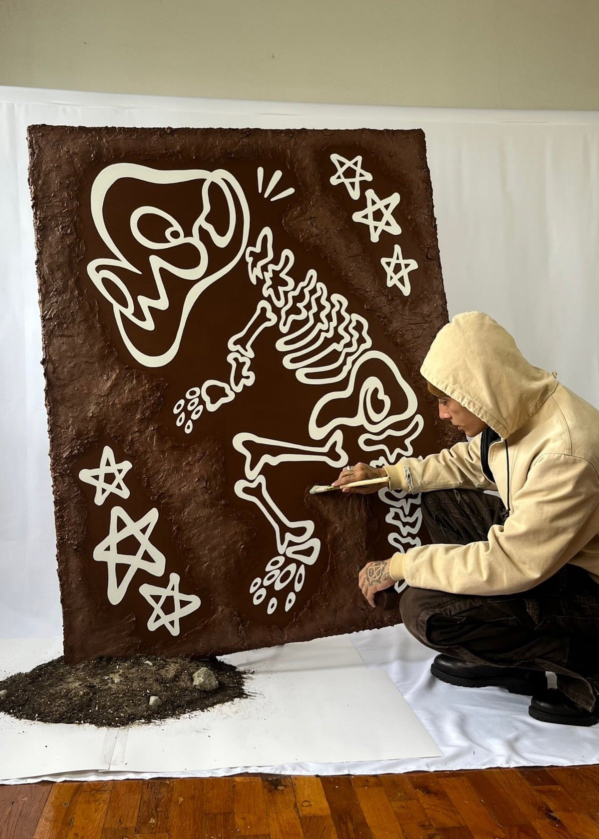 Dino Bones 60"x 48"