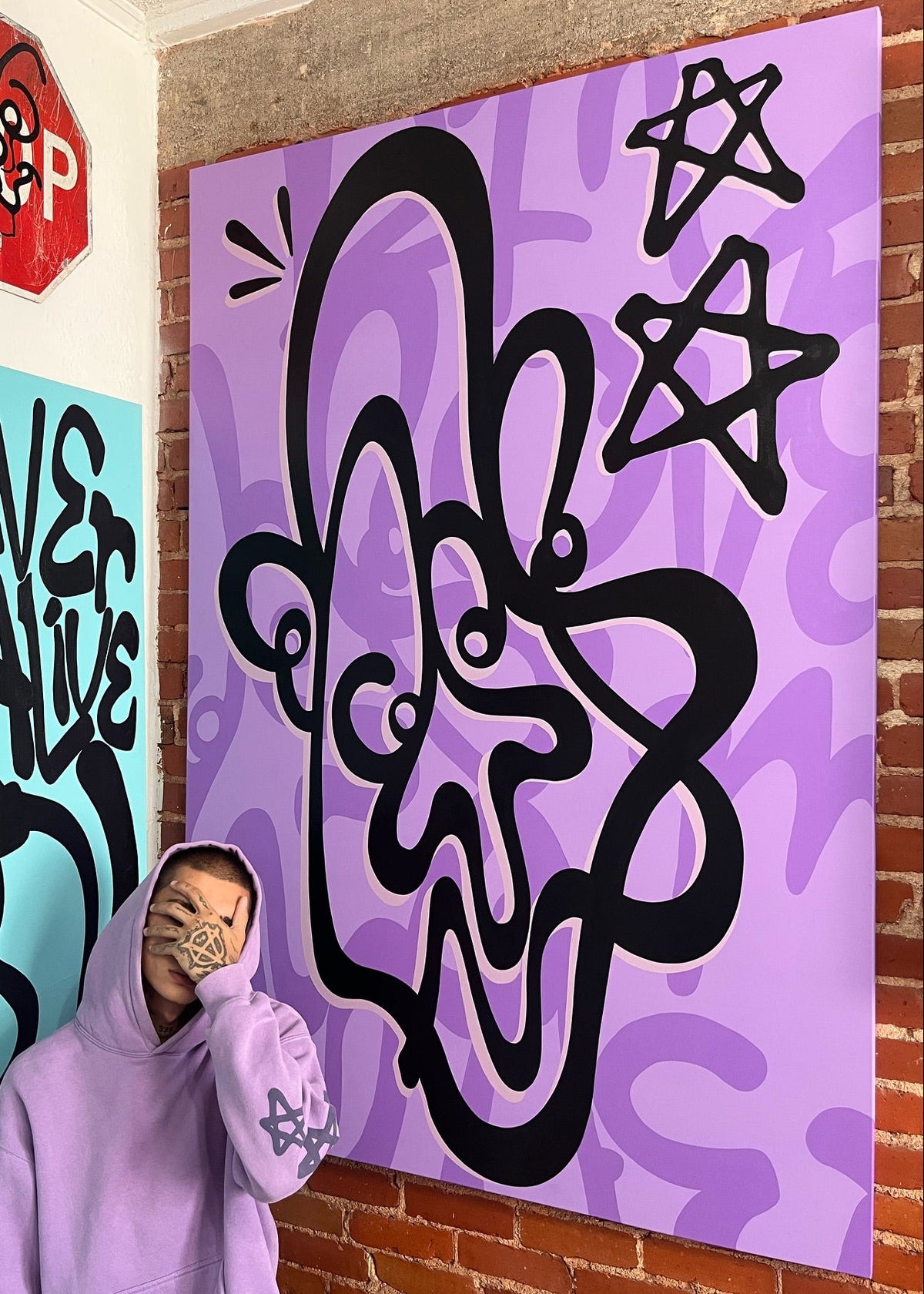 Purple People Eater 72"x 48"