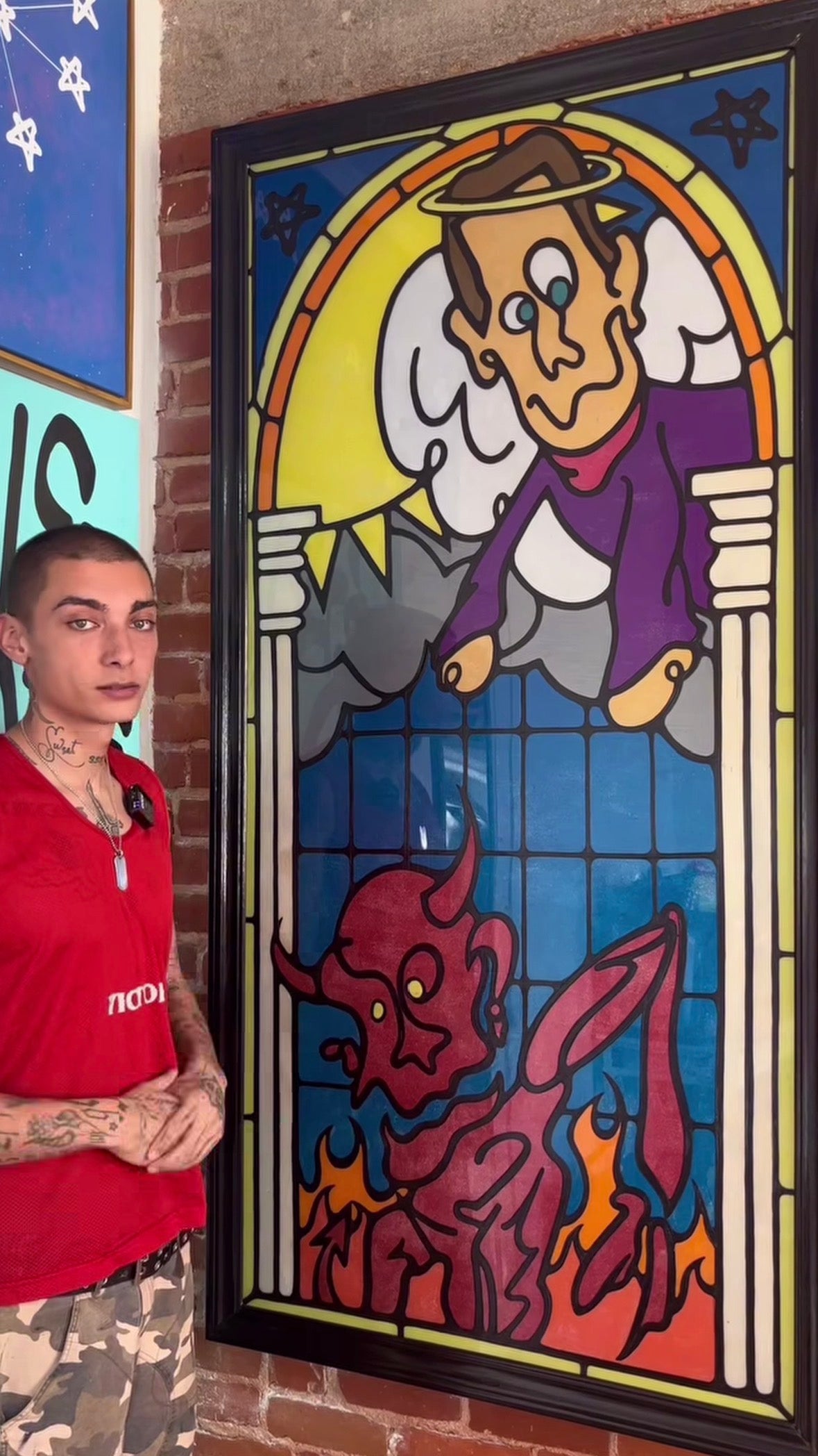 Heaven or Hell? 72"x 36"