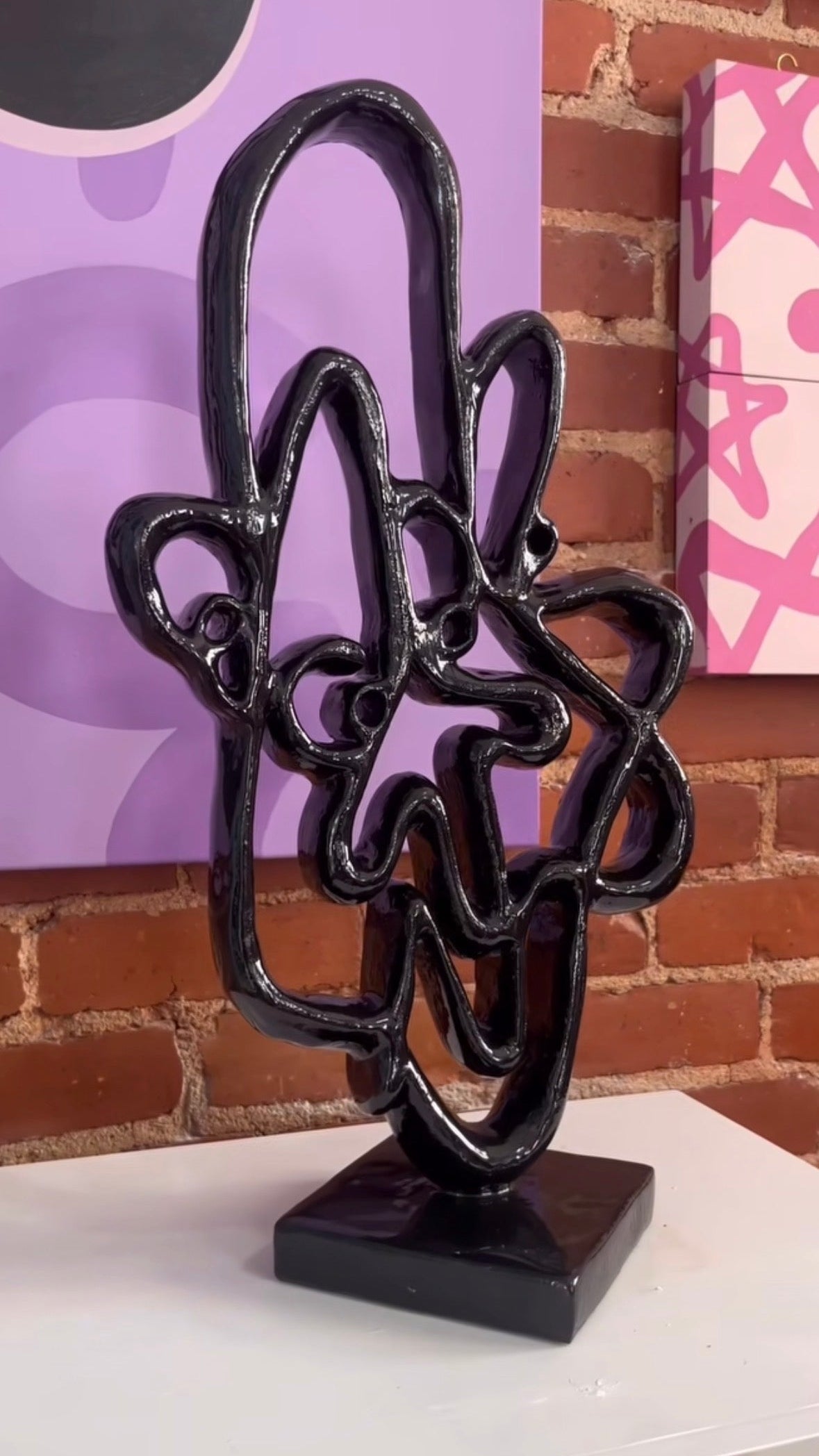 Purple People Eater (Sculpture) 21"x 12"